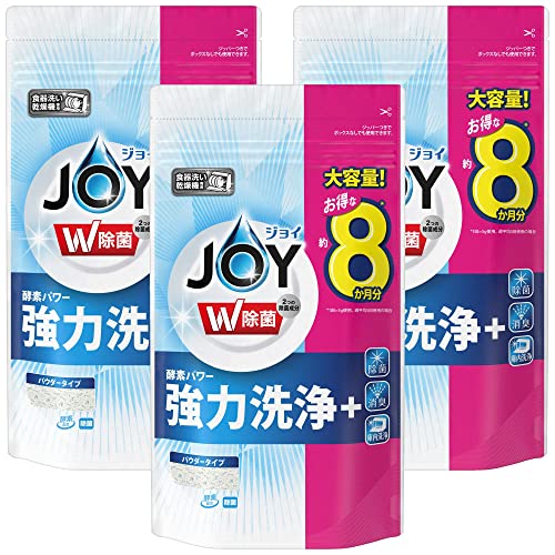 除菌ブルー/除菌 930g×3袋/4902430777537・Size:除菌 930g×3袋PatternName:b.930g×3個・パッケージ個数:1・ファブリーズ共同開発**、食器・庫内のニオイを消臭。**ファブリーズの研究員が食洗機用ジョイも担当・酵素パワー 強力洗浄 + 除菌 ・消臭 ・庫内洗浄・酵素配合。卵・ごはんつぶ・油汚れなどの頑固な汚れを強力洗浄。・漂白成分配合。お茶・コーヒーの渋を除去。・各メーカーの食器洗い乾燥機に使えます パナソニック、リンナイ商品紹介 ●食洗機用洗剤 ジョイ大容量。 ●酵素パワー 強力洗浄 ●除菌、消臭、庫内洗浄 ●酵素配合。卵・ごはんつぶ・油汚れなどの頑固な汚れを強力洗浄。 ●漂白成分配合。お茶・コーヒーの渋を除去。 ●使うたびに庫内洗浄、すっきり清潔。 原材料・成分 界面活性剤(3.5% ポリオキシアルキレンアルキルエーテル)、水軟化剤(クエン酸塩)、アルカリ剤(炭酸塩)、工程剤(硫酸塩)、漂白剤(過炭酸ナトリウム)、漂白活性化剤、酵素 使用方法 この食洗機用ジョイは大容量で、1回の洗浄につき1袋（930g）を使用してください。洗浄機の洗剤ディスペンサーに袋を入れ、適切な洗浄サイクルを設定し、食器を適切に積み込んでください。