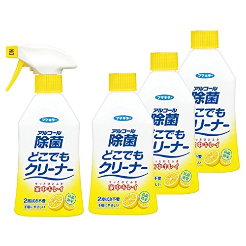 -/300ミリリットル (x 4)/-・PatternName:本体300ml+つけかえ300ml×3個・パッケージ個数:1・商品サイズ (幅×奥行×高さ) :8.9cm×5.5cm×20cm・原産国:日本・内容量:1個+3個商品紹介 様々な汚れ、バイ菌をこれ1本でスッキリ落とす除菌スプレーです。 ●バイ菌の増殖をおさえて、清潔をキープします。 ●洗浄成分(界面活性剤)ゼロ。 ●・原材料・成分 発酵エタノール、アルカリ電解水、グレープフルーツ種子エキス(天然抗菌成分)