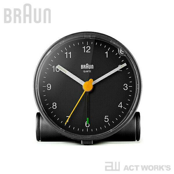 《全4色》BRAUN BC01 アナログアラームクロック 【ブラウン デザイン雑貨 デスククロック ベッドサイド 目覚まし時計 ドイツ 置き時計 置時計 Analog Alarm Clock ラウンドシェイプモデル】2506ss