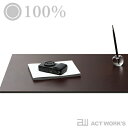 《全2色》100% Leather Desk Mat レザーデスクマット　【日本製 デザイン雑貨 ステーショナリー 机 オフィス 牛革 メイドインジャパン 文房具】