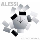 ALESSI ウォールクロック（ステンレス） MT19 Wall Clock La Stanza dello Scirocco 掛け時計 シロッコの部屋　【アレッシィ デザイン雑貨 インテリア リビング アレッシイ オフィス 店舗】