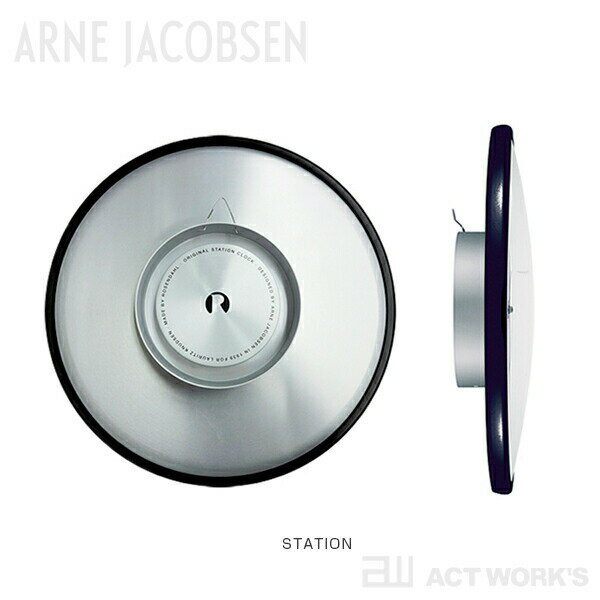《全2色》ARNE JACOBSEN Wall Clock 160mm STATION/CITY HALL ウォールクロック 【アルネ・ヤコブセン デザイン雑貨 壁掛け時計 デンマーク 北欧 壁掛時計】2403ss [2]