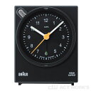BRAUN BNC004 目覚まし時計 置き時計 ブラウン 【四角 角型 時計 アラーム 壁掛け とけい ブランド メンズ レディース アナログ 表示 置時計】