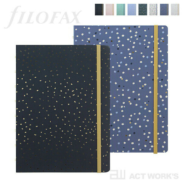 《全8色》ファイロファックス NOTEBOOK A5ノート 2021コレクション 【FILOFAX スケジュール帳 メモ帳 システム手帳 日記 コンフェッティ エクスプレッション ガーデン インディゴ Confetti Expressions Garden Indig】