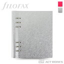 《全2色》ファイロファックス clipbook レザー調 A5サイズ (フローラピンク／シルバー) クリップブック 【FILOFAX 手帳 メモ帳 日記 スケジュール帳 システム手帳 通勤 通学 外出 出張 レフィル ステーショナリー 文房具 マットタイプ】