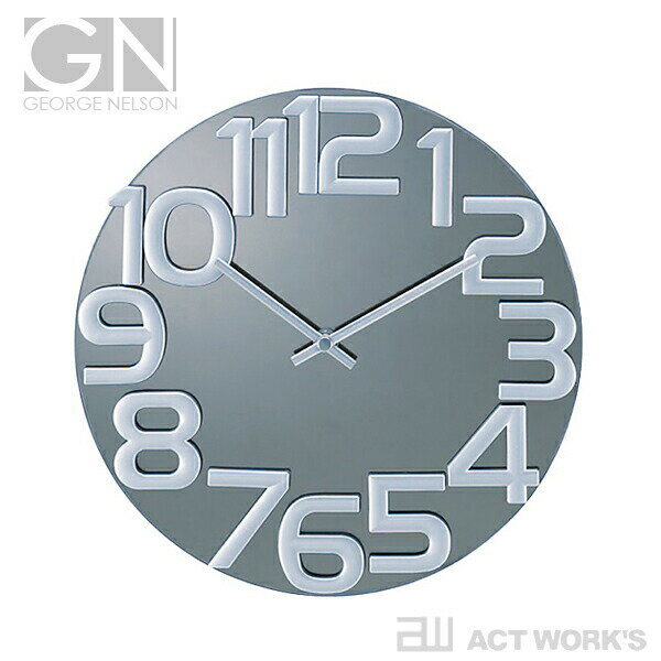樂天商城 - GEORGE NELSON Mirror Clock Clock ミラークロック 【ジョージネルソン デザイン雑貨 掛時計 かけ時計 とけい 壁掛け 置き時計 アナログ 表示 置時計 オフィス 店舗】