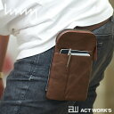 【11/1!10%OFFクーポン】《全4色》hmny casual ワークバッグ B-082 レザー 【Ruboa ルボア シンプル デザイン 皮革 ステーショナリー 文房具 日本製 ギフト プレゼント 贈り物 充電器 ペン 手帳 スマホケース icos 煙草ケース ヒップバッグ】