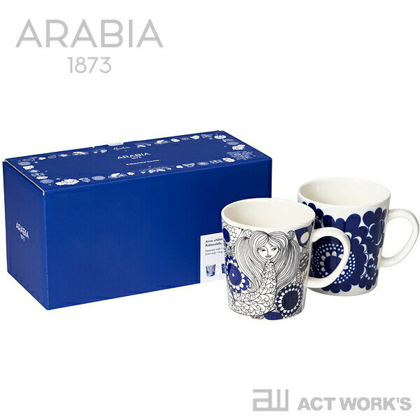 ARABIA ギフトセット マグカップ 300ml ペアセット エステリ＆パストラーリ Esteri Pastoraali【アラビア社 iittala イッタラ キッチン雑貨 北欧 フィンランド 食器 お祝い プレゼント コーヒーカップ エステリ・トムラ マグペアセット】2403ss