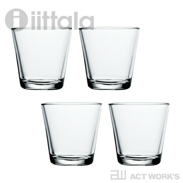 イッタラ 雑貨 【6/1クーポン配布中！最大P10倍】 iittala Kartio タンブラー クリア 4ピースセット 210ml カルティオ 【イッタラ デザイン雑貨 キッチン雑貨 台所 北欧 シンプル フィンランド グラス タンブラー お祝い ギフト プレゼント】