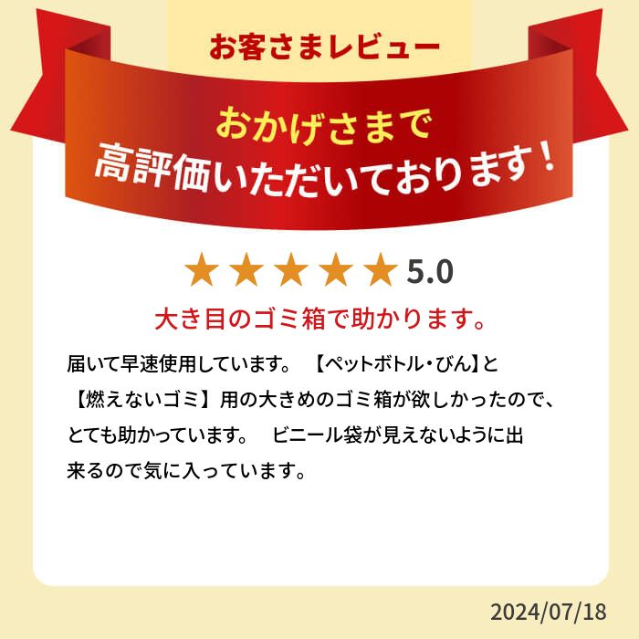 ライクイット マルチパーパスビン 45L【ike-it 分別ゴミ インテリア キッチン 台所 資源ごみ リビング ダイニング ダストボックス トラッシュボックス くず入れ オフィス】 [3]