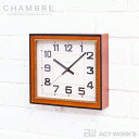 《全2色》CHAMBRE ブラスレクタングルクロック BRASS RECTANGLE CLOCK 置き掛け兼用時計 【シャンブル デザイン雑貨 壁掛け時計 イン...