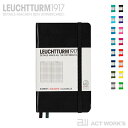 《全16色》LEUCHTTURM1917 A6ポケット 方眼 ハードカバーノート 【ロイヒトトゥルム 手帳 メモ帳 日記 記録 ドイツ 通勤 通学 出張 レフィル ステーショナリー 文房具 万年筆】