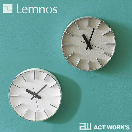 《全3色》LEMNOS edge clock エッジクロック -Sサイズ-　【タカタレムノス デザイン雑貨 置き時計 壁掛け時計 ウォールクロック スタイリッシュ インテアリア 北欧 リビング ダイニング キッチン オフィス 店舗】