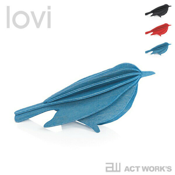 《全3色》lovi Bird バード 12cm 【ロヴィ オブジェ フィンランド 白樺 バーチ材 リビング デザイン雑貨 トリ とり 鳥】