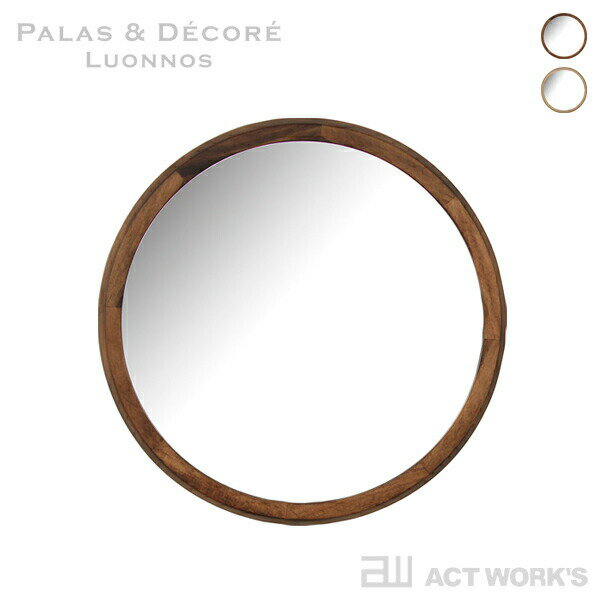 《全2色》PalaDec Acoustic ウッドウォールミラー Lサイズ AC-320【パラデック デザイン雑貨 インテリア 鏡 壁面 壁掛け Wood Wall Mirror 日本製】