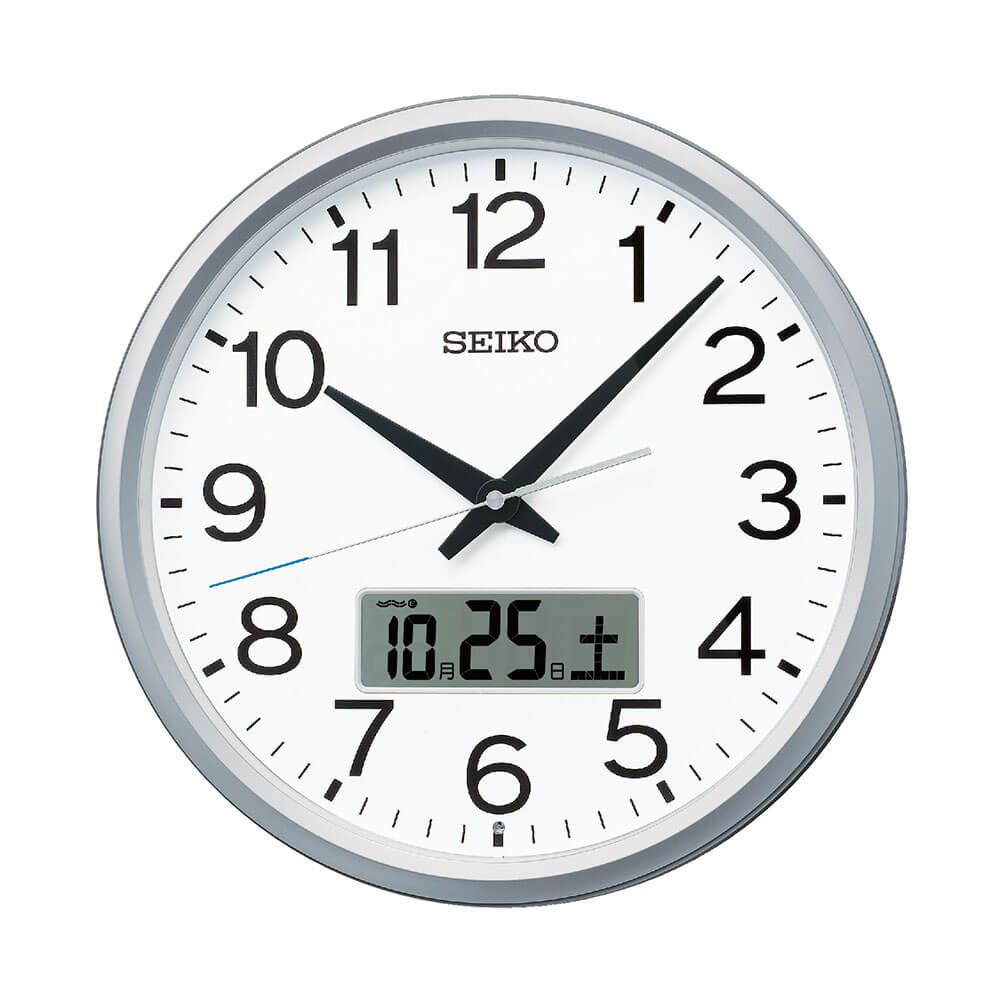 SEIKO セイコー PT202S プログラム機能付き 掛け時計【掛け時計 チャイム 32チャンネルプログラム 電池式 オフィス 学習塾】 2
