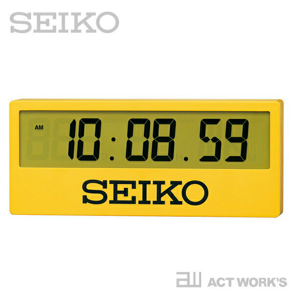 SEIKO スポーツタイマークロック SQ816Y 【セイコー 壁掛け時計 掛け時計 デザイン雑貨 インテリア オフィス 置時計 シンプル 置き時計 陸上競技場 ウォールクロック】
