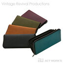 《全5色》roundzip slim -oil leather- ラウンドジップスリム（オイルレザー） 長財布 VintageRevivalProductions【デザイン雑貨 皮革 レザー 収納 お財布 ウォレット カードケース ステーショナリー ギフト お祝い プレゼント ビジネス】