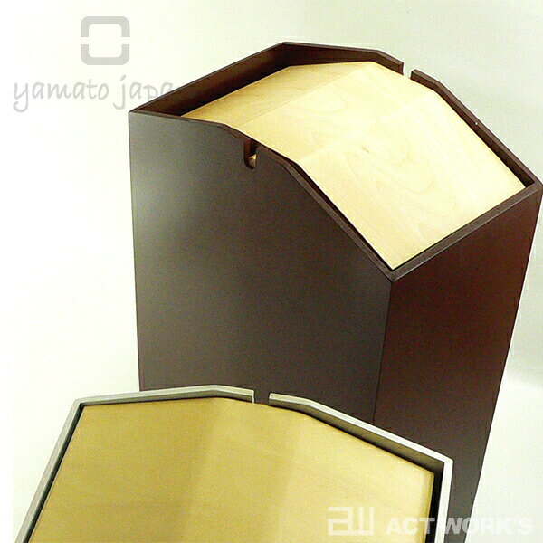 《全3色》ヤマト工芸 ARROWS(W)ゴミ箱 yamato japan【ヤマトジャパン ハンドメイド デザイン雑貨 木工 日本製 メイドインジャパン ダストボックス ゴミ入れ インテリア】 [3]