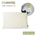 ロハテックス 枕 【4月中はポイント5倍】ラテックス シート 厚さ2.5cm 30×50×2.5cm LOHATEX 高反発 寝具 クッション アウトカバー付き オーガニックコットン 綿100% ニット 枕 ネックサポートピロー 小サイズ 腰当て 座布団 高さ調整 調整シート 天然 ラテックス 弾力