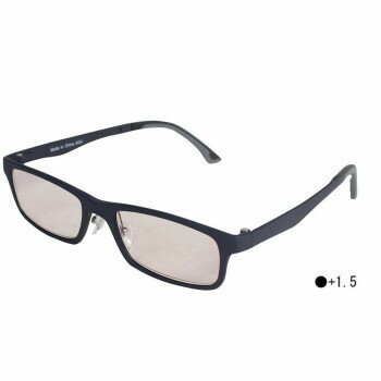 シニアグラス 老眼鏡 黒縁 おしゃれ ECCRL13　+1.5