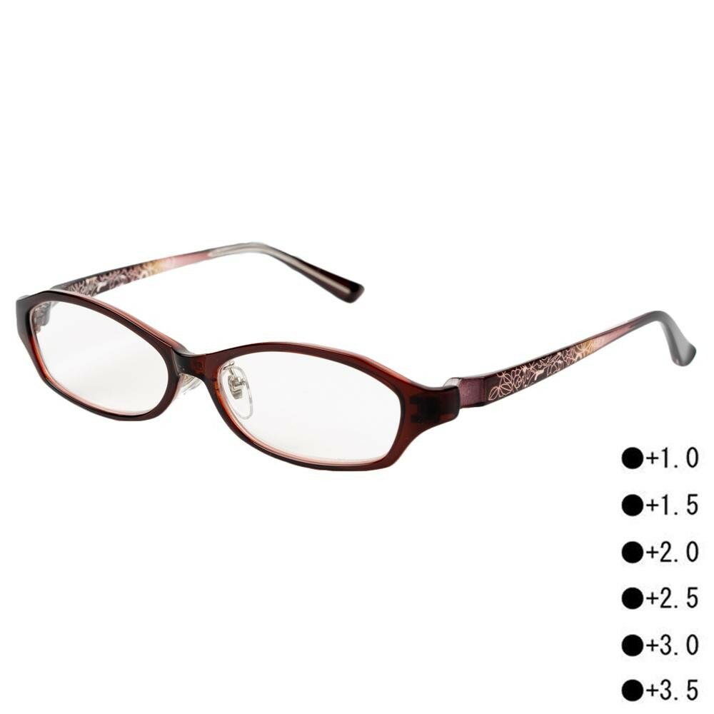 シニアグラス 老眼鏡 太縁 おしゃれ RG-F04　+1.0