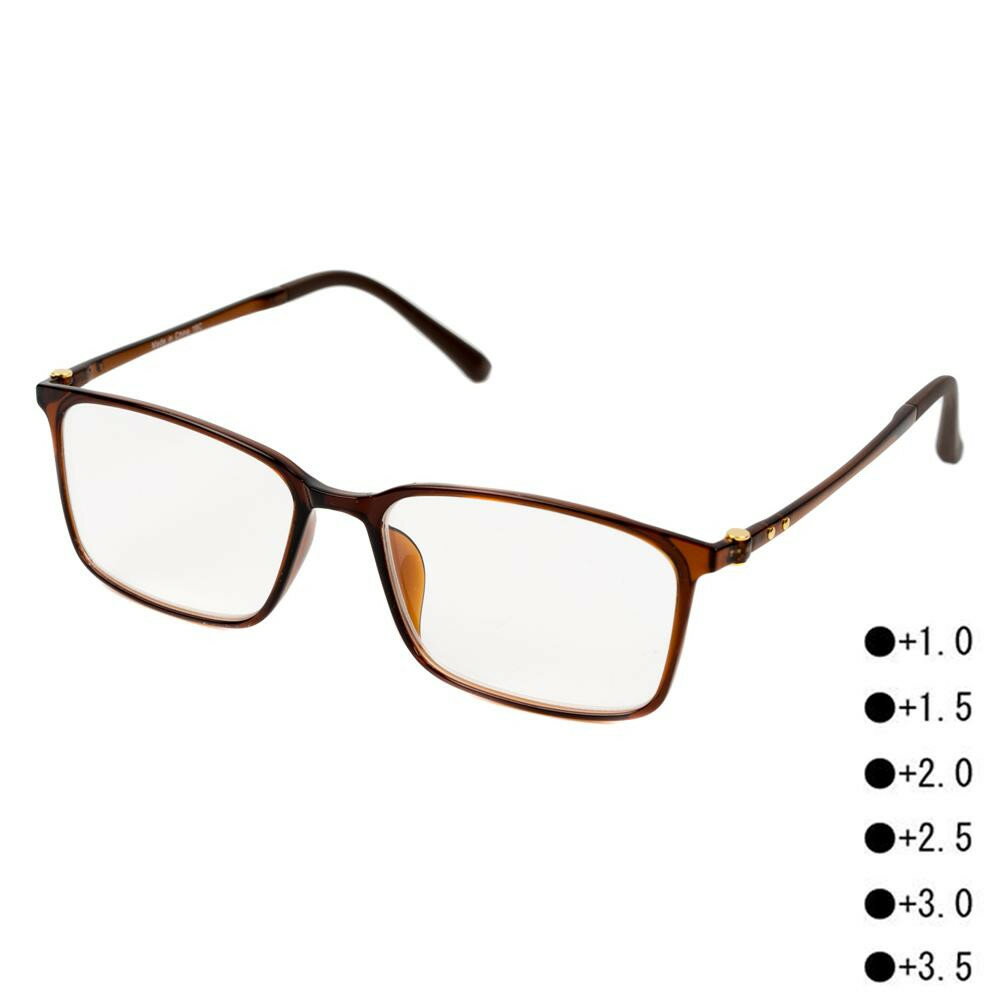 シニアグラス 老眼鏡 黒縁 おしゃれ RG-F06　+3.5