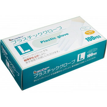リーダー プラスチックグローブL100P 784493