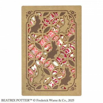 ピーターラビット 透かし彫り御朱印帳 牡丹 ST-TP0031