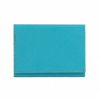 B, C, D, G, J, L, S, T, Z - 国産レザー デュン dunn 3wings wallet 手のひらサイズの三つ折財布 マリンブルー DTW03