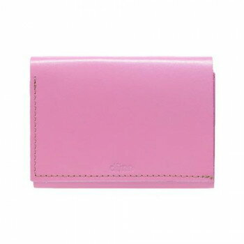 乐天商城 - 国産レザー デュン dunn 3wings wallet 手のひらサイズの三つ折財布 チェリーピンク DTW06