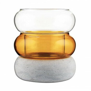 Muurla ムールラ BAGEL ベース/キャンドルランタン アンバー/クリア MRA040108