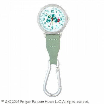 エリックカール はらぺこあおむし カラビナ付きウォッチ セージグリーン ST-TSEC0002