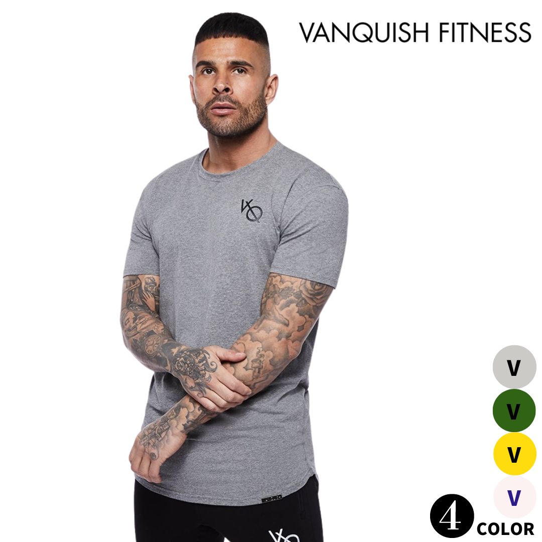 ヴァンキッシュ フィットネス VANQUISH FITNESS エッセンシャル メンズ Tシャツ Essential SP Short Sleeved T-Shirt 筋トレ ジム トレ..