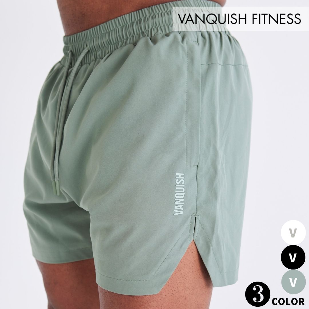 ヴァンキッシュ フィットネス VANQUISH ESSENTIAL PERFORMANCE 4" SHORTS メンズ ショートパンツ スポーツウエア トレーニングパンツ ..