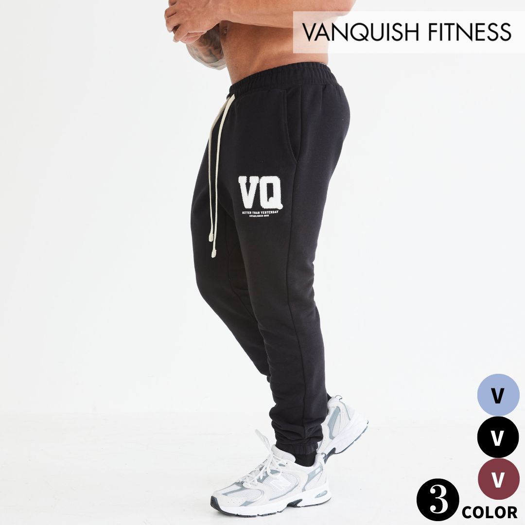 ヴァンキッシュ フィットネス VANQUISH VARSITY TAPERED SWEATPANTS VQ ロゴ ロングパンツ 筋トレ ジム トレーニング ウエア 正規品