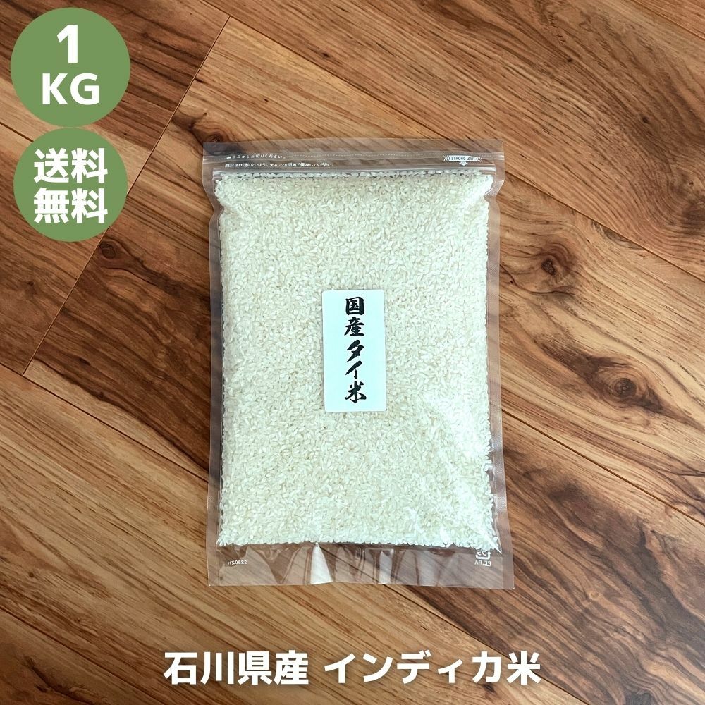 石川県産 タイ米 国産 インディカ米 お試し 1kg ジャスミン米 香り米 プリンセスサリー お米 ジャスミンライス 送料無料