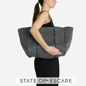 ステイト オブ エスケープ ESCAPE BAG LUXE CHARCOAL MARLE ビーチ State of Escape トートバッグ 大容量 ロンハーマン 取扱 マザーズバッグ / ステイトオブエスケープ 正規品 人気 メンズ レディース