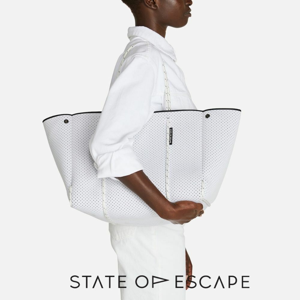 ステイト オブ エスケープ ESCAPE BAG 新作 highlight white ハイライトホワイト State of Escape トートバッグ 大容量 ロンハーマン 取扱 マザーズバッグ ステイトオブエスケープ 正規品 人気 メンズ レディース