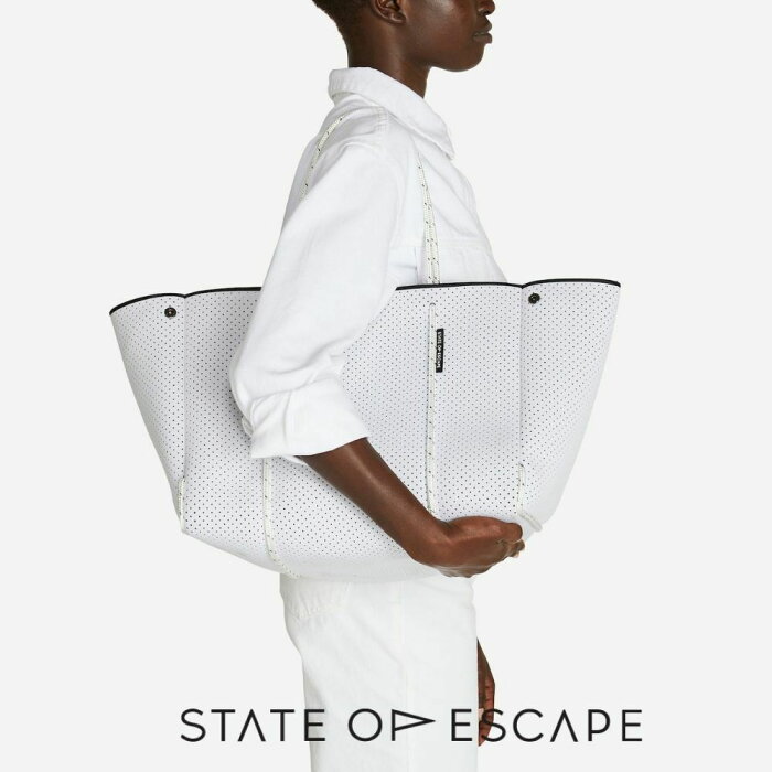 ステイト オブ エスケープ ESCAPE BAG 新作 highlight white ハイライトホワイト State of Escape トートバッグ 大容量 ロンハーマン 取扱 マザーズバッグ ステイトオブエスケープ 正規品 人気 メンズ レディース