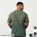 ヴァンキッシュ フィットネス VANQUISH SUN-FADED OVERSIZED T SHIRT ロゴ オーバーサイズ Tシャツ 筋トレ ジム トレーニング ウエア ..