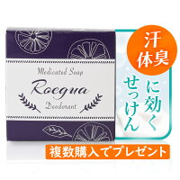 ワキガ 体臭 石鹸 【ロエグア】80g わきが 腋臭 ニオイ 加齢臭 対策 脇 汗 臭い におい 無添加 ボディソープ