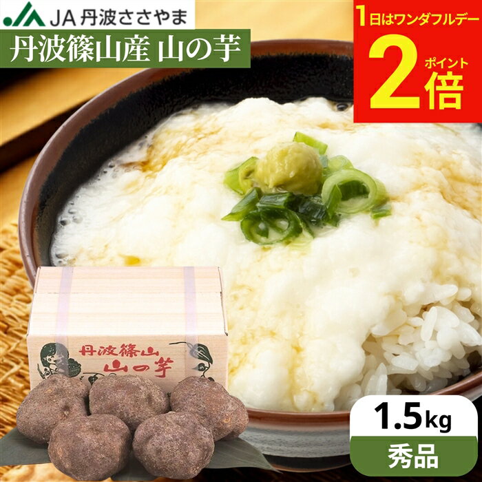 ★美味しい食べ方★ すりおろして醤油をかけてとろろごはんに、お好み焼きに。 お吸い物、てんぷらに・・・。 おいしい食べ方のレシピ付き！ 丹波篠山産 山の芋 2個入り 送料無料 2,980円 丹波篠山産 山の芋 1.5kg箱入り 送料無料 4...