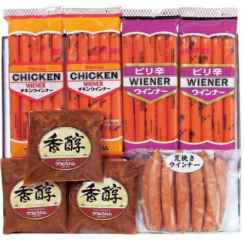 肉ギフト（5000円程度） お中元 夏 ギフト おやつやビールのおつまみに クワムラバラエティーギフトC 4種 セット 夏 肉 ハム お中元 夏 ギフト /チキンウインナー /ピリ辛 荒挽き ウインナー/直火ハンバーグ/ 内祝 法事 結婚祝 お中元 敬老の日 詰め合わせ セット ギフト 冬 御年賀 お歳暮 食品