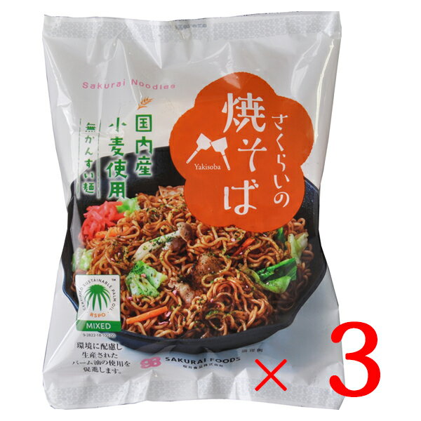 桜井 さくらいのやきそば 114g×3袋セット 送料無料 めん やきそば 焼きそば ソース