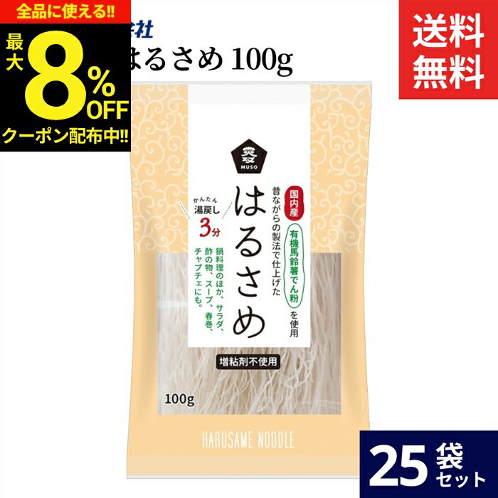 Other - ＼全品★8％OFFクーポン配布中／ムソー 国内産・はるさめ 100g × 25袋 セット 送料無料 国産 国内 はるさめ