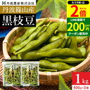 【8/15★全品P2倍】\200円クーポン配布中/予約 本場 丹波篠山産 黒枝豆 1kg 袋入り(500g×2)莢のみ 2025年度産新豆 えだまめ 黒豆 京都 篠山 丹波 ささやま たんば 丹波黒 黒枝豆 枝豆 京丹波 甘み もっちり旨い 最高級枝豆 サヤのみ おつまみ 詰め合わせ エダマメ
