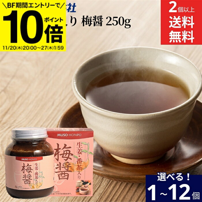 【BF期間★エントリーでP10倍】＼お湯を注ぐだけ／ 【選べる個数】梅醤番茶の出来上がり 無双本舗 生姜..