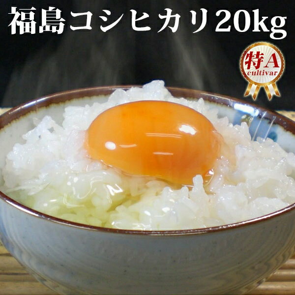 米 白米 20kg 送料無料 コシヒカリ 5kg×4袋 福島県産 30年産 1等米 コシヒカリ お米 20キロ 安い 北海道・沖縄は追加送料