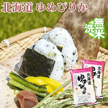 無洗米 10kg 送料無料 ゆめぴりか 5kg×2袋 北海道産 令和元年産 1等米 特A ゆめぴりか お米 10キロ 安い 送料無料 沖縄配送不可